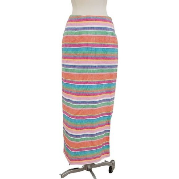 Vintage Dresses & Skirts - Vintage 80's hippie boho ranch Southwestern ethnic wrap skirt 8